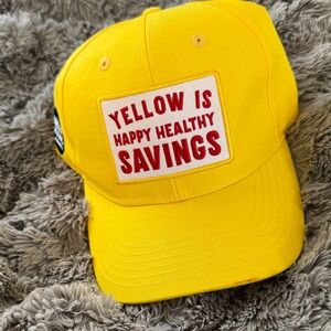 Whole Foods 'YELLOW IS HAPPY HEALTHY SAVINGS' hat
